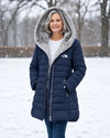 Fleece Lined Quilted Coat