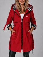 Hooded Longline Zip Coat