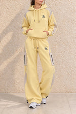 Casual Waffle Knit Lounge Set