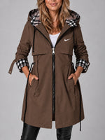 Hooded Longline Zip Coat