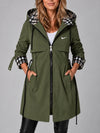 Hooded Longline Zip Coat