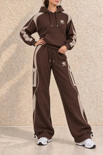 Casual Waffle Knit Lounge Set