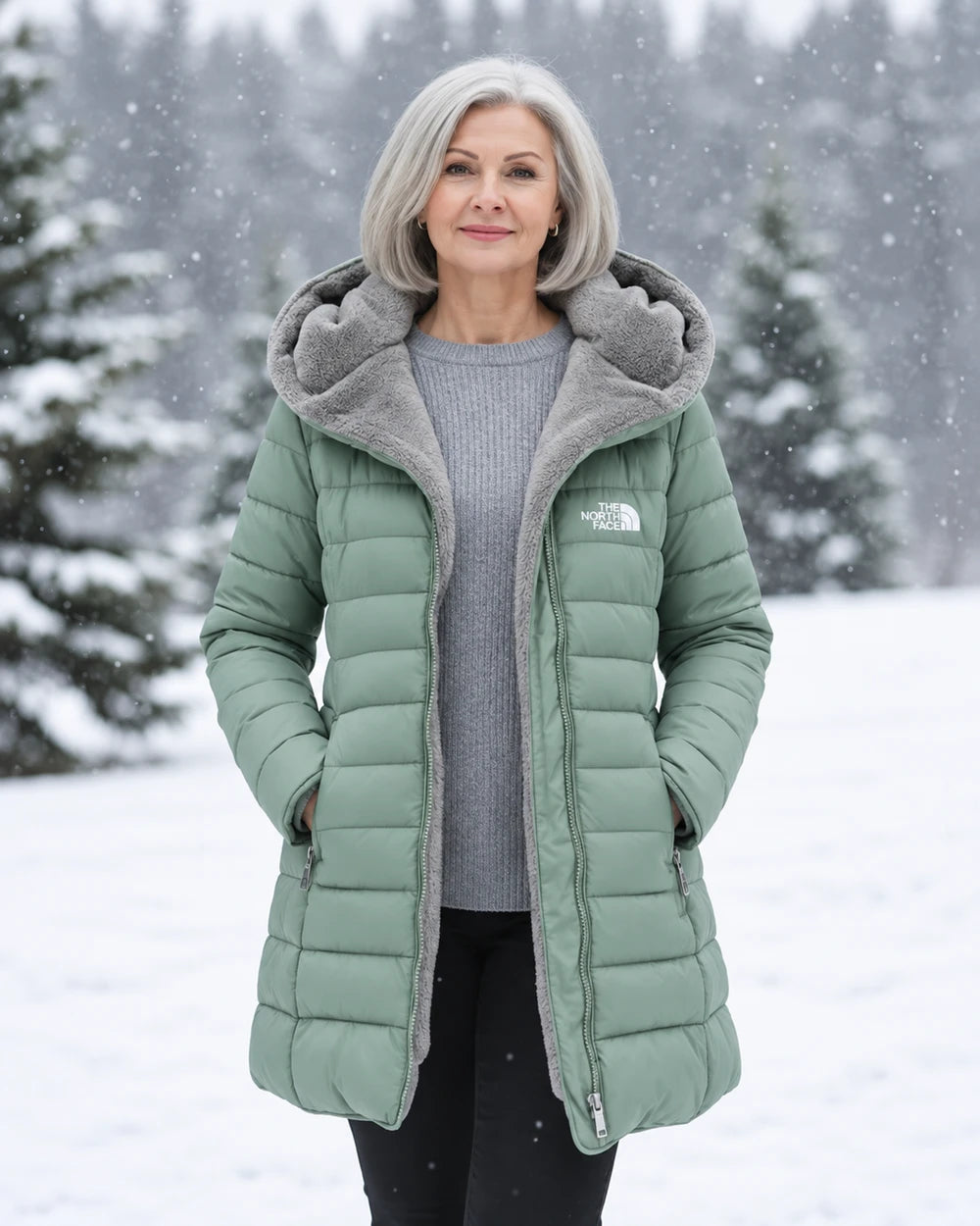 Fleece Lined Quilted Coat