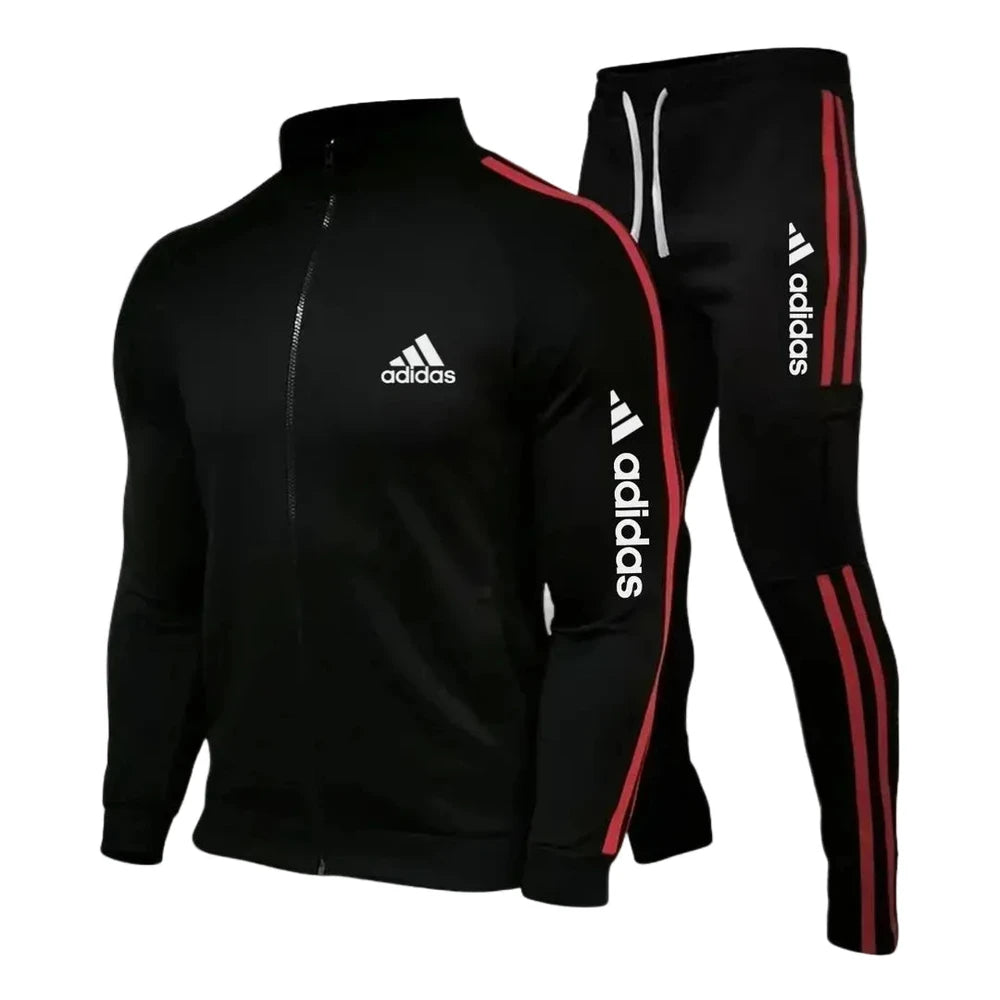 Striped Zip Up Cargo Tracksuit