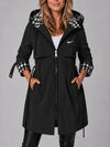 Hooded Longline Zip Coat