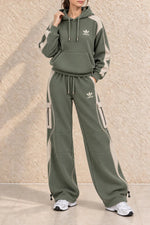Casual Waffle Knit Lounge Set