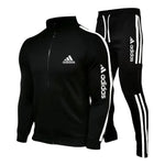 Striped Zip Up Cargo Tracksuit