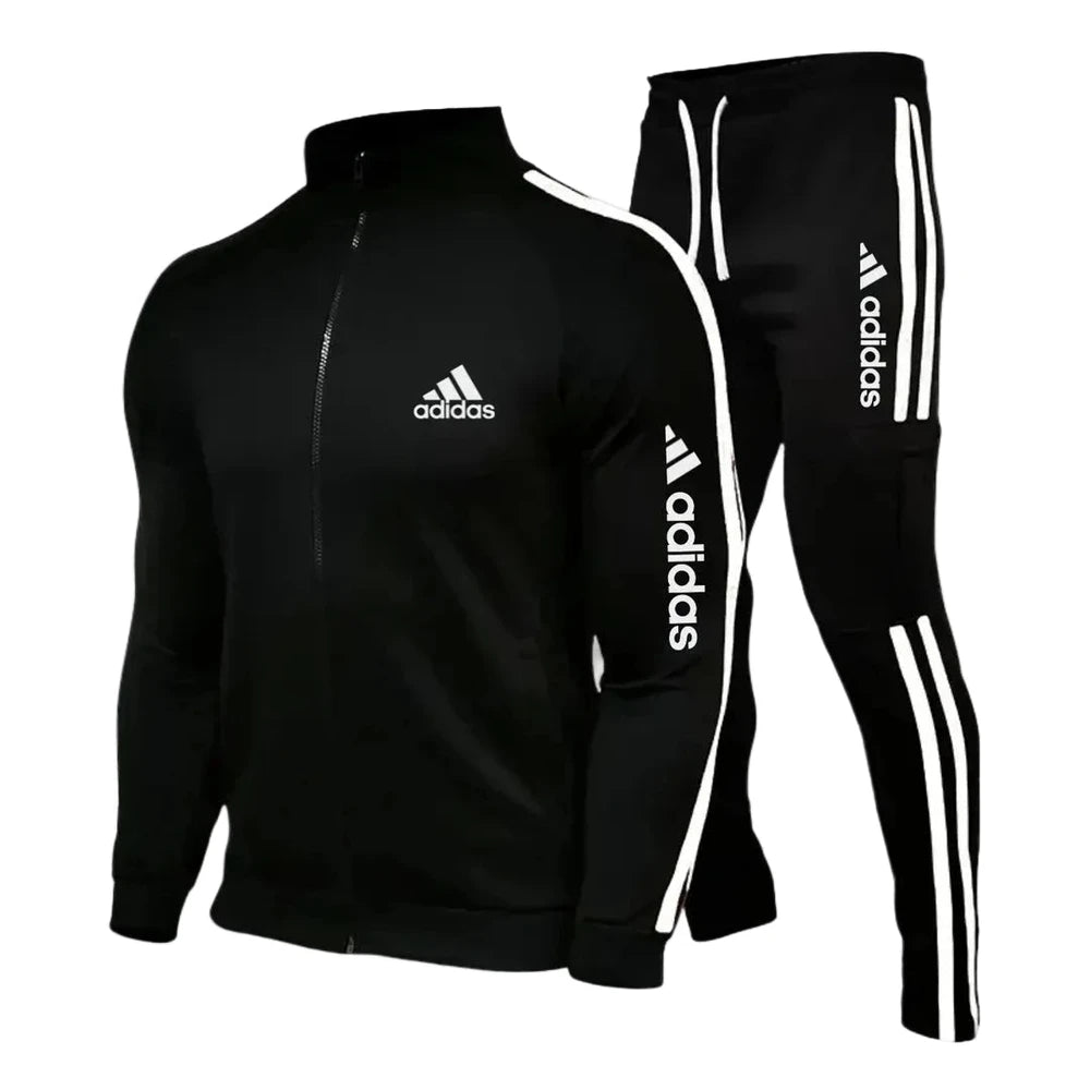 Striped Zip Up Cargo Tracksuit