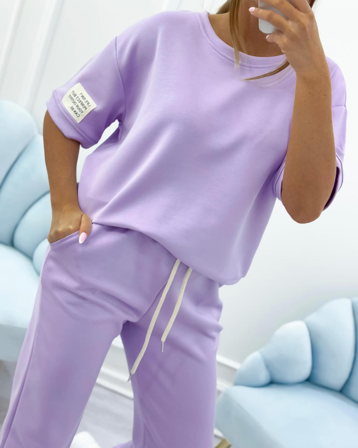Everyday Solid Casual Outfit Set